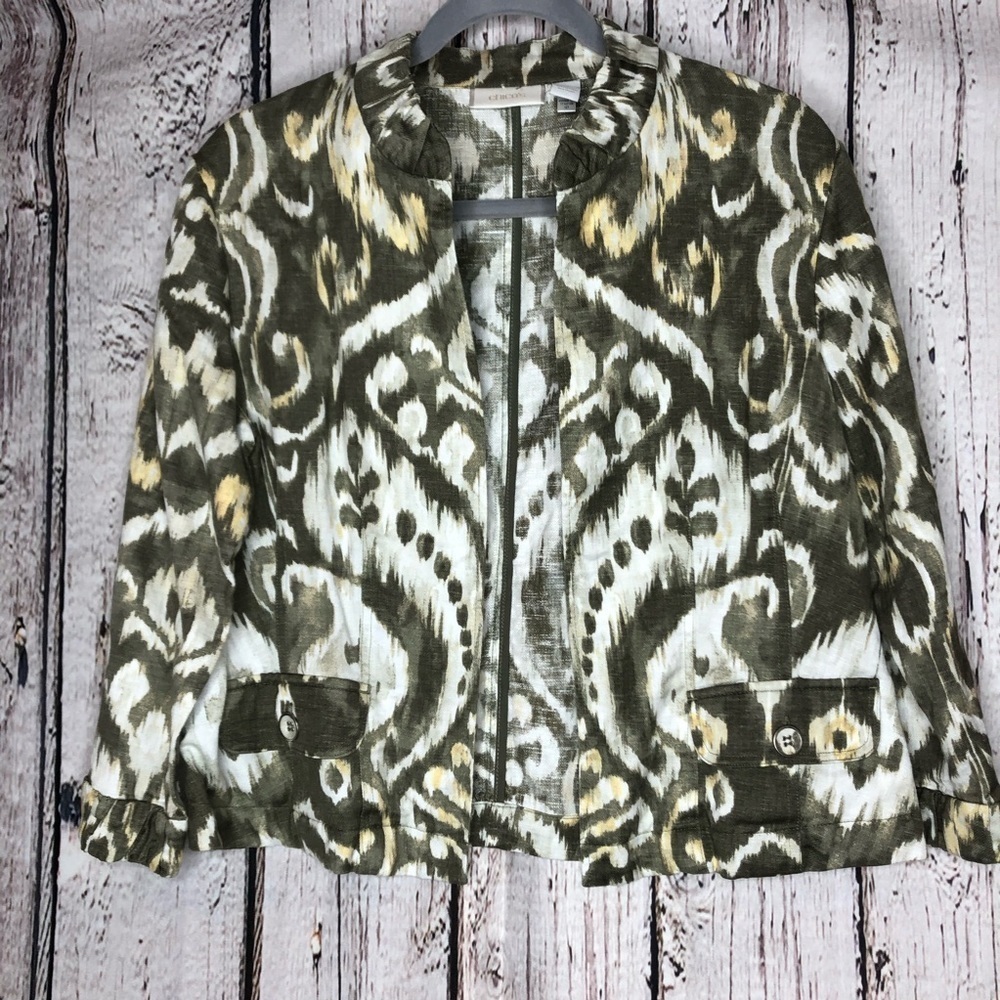 Chico’s 1 (Women’s‎ MD or Small) Cropped Blazer Jacket